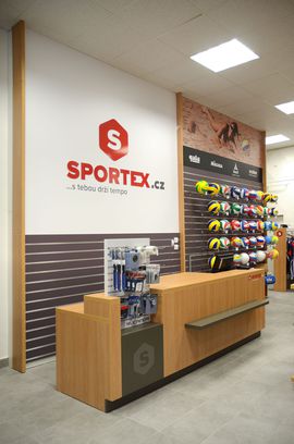 In-store design prodejny Sportex